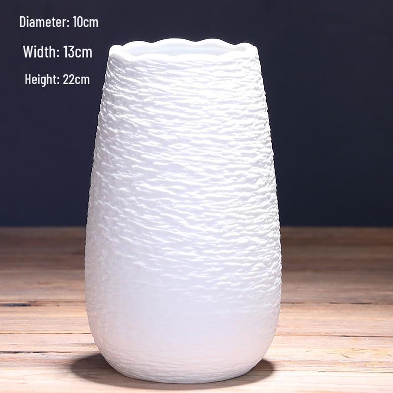 Modern Nordic Ceramic Dried Flower Vase - Minimalist Hydroponic Container for Home Decor