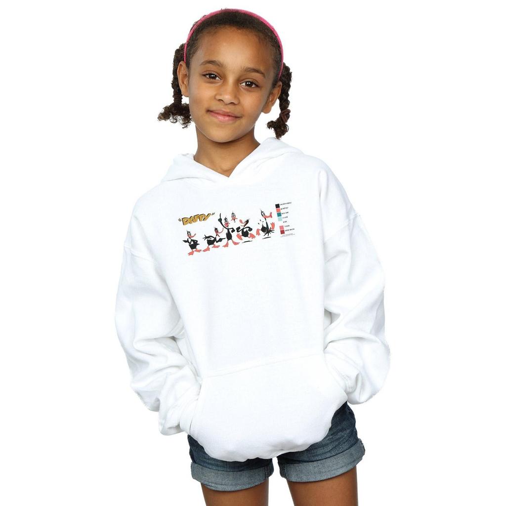 Looney Tunes Girls Daffy Duck Colour Code Hoodie