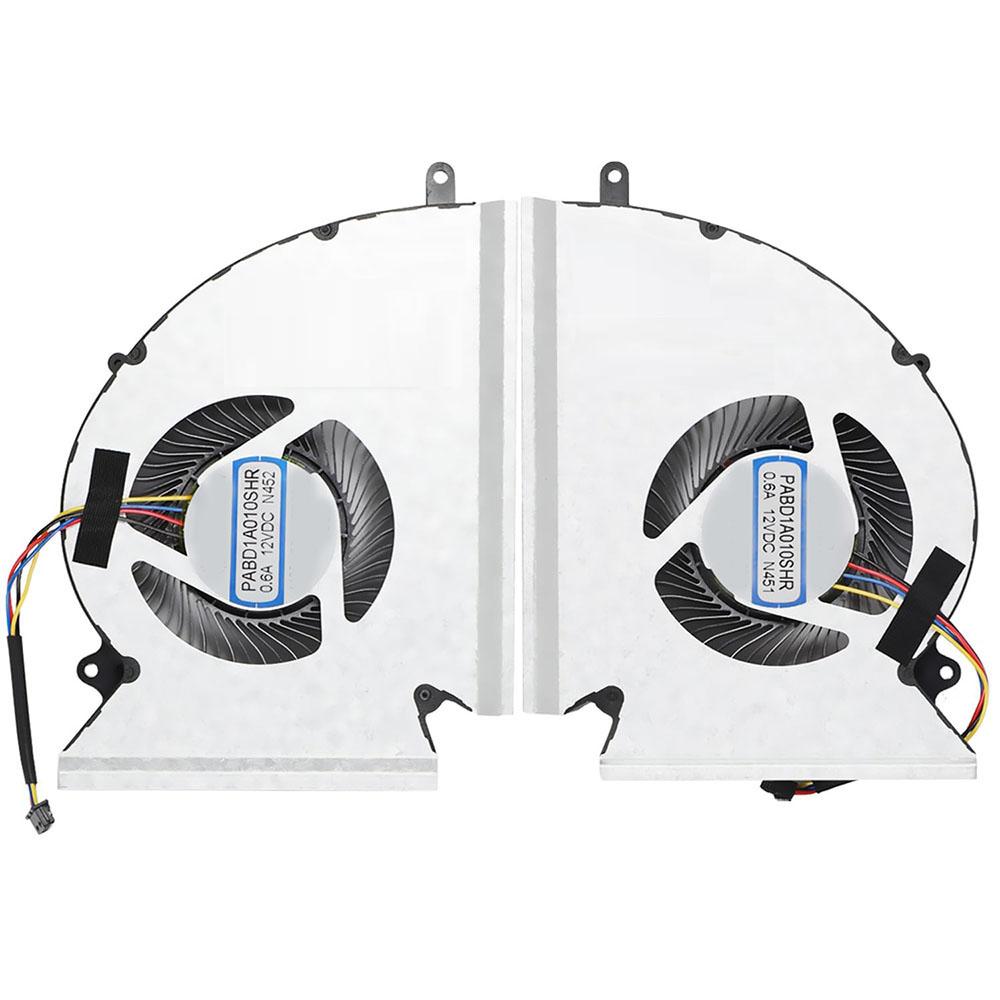 CPU Cooling Fan + GPU Fan For MSI GP76 GE76 MS-17K2 MS-17K3 PABD1A010SHR N452