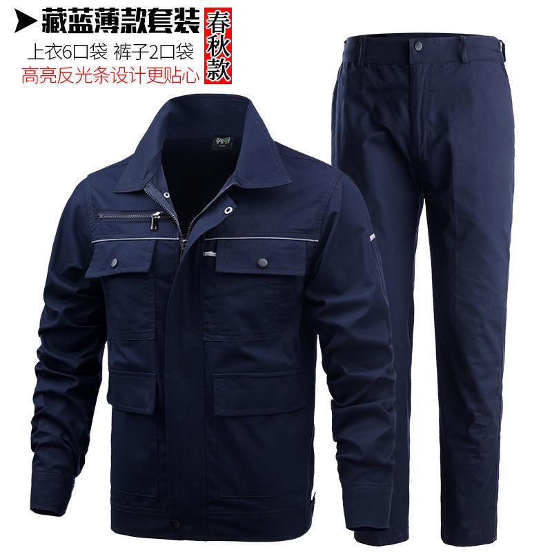 

Work Clothes Men s Suit Cotton Machine Repair Factory Workshop Tooling Car Reflective Strips Labor Protection Clothing XXXL