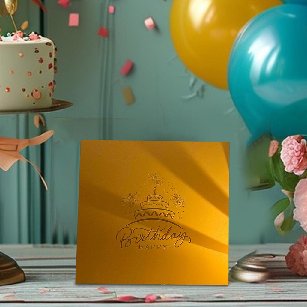 3D Popup Birthday Card Happy Birthday Cards Postcard Keepsake Celebration Decoration For Men Wife Kids Husband Daughter Sister