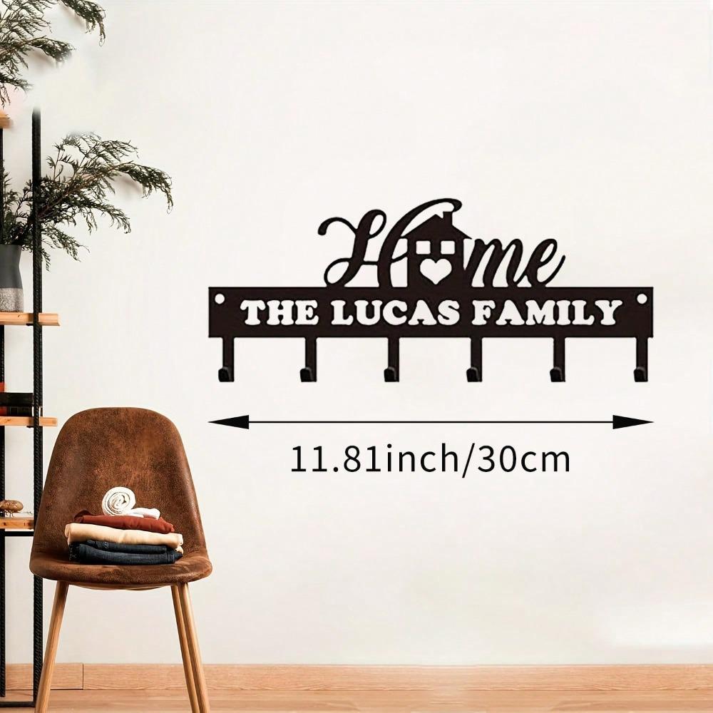Personalized Key Holder Wall Mounted Traditional Style Durable Storage Gift for New Home TY-100745