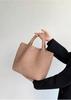 Fashionable & Versatile Women's Large Woven Tote - Double Wrist Mother-Child Shopping Bag