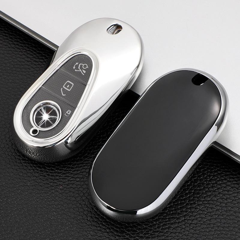 Soft Rubber Key Cover for 2021 Mercedes-Benz S-Class S400L/S450L