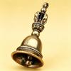 1PC Brass Handicraft Die-casting Drop Magic Antique Bell Wind Bell Tibetan Bronze Bell Creative Gift Home Decoration Pendant