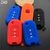 ZAD silicone rubber Car Key Cover case for Honda Accord 9 Crider Civic Jade SPIRIOR CR-V Fit 3 Buttons Flip Folding Key