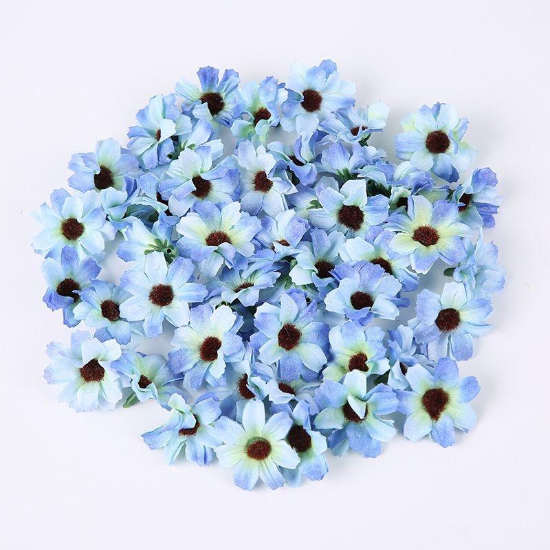 10/20/50PCs Artificial Flowers 3.5cm Silk Fake Flowers Heads for Home Room Dceor Wedding Marriage Decoration DIY Gifts Accessory