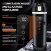 12V Portable Car Heating Cup 450Ml Touch Screen Digital Display Water Warmer Bottle Thermos Cup Car Kettle For Car