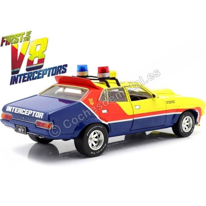 1:18 MAD MAX First of the V8 Interceptors 1974 Ford Falcon XB M.F.P. Yellow (approx. W250mm)