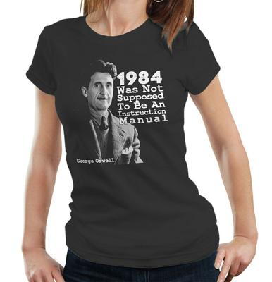 1984 George Orwell T-Shirt Sollte Nicht Halbfitting Damen Big Brother