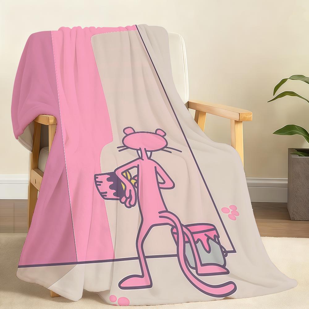 

Интересное Мультяшное одеяло P PINK K P PANTHER S Милое Мягкое плед для дома Спальни Кровати Дивана Пикника Путешествия Офиса Подарок 75x90cm