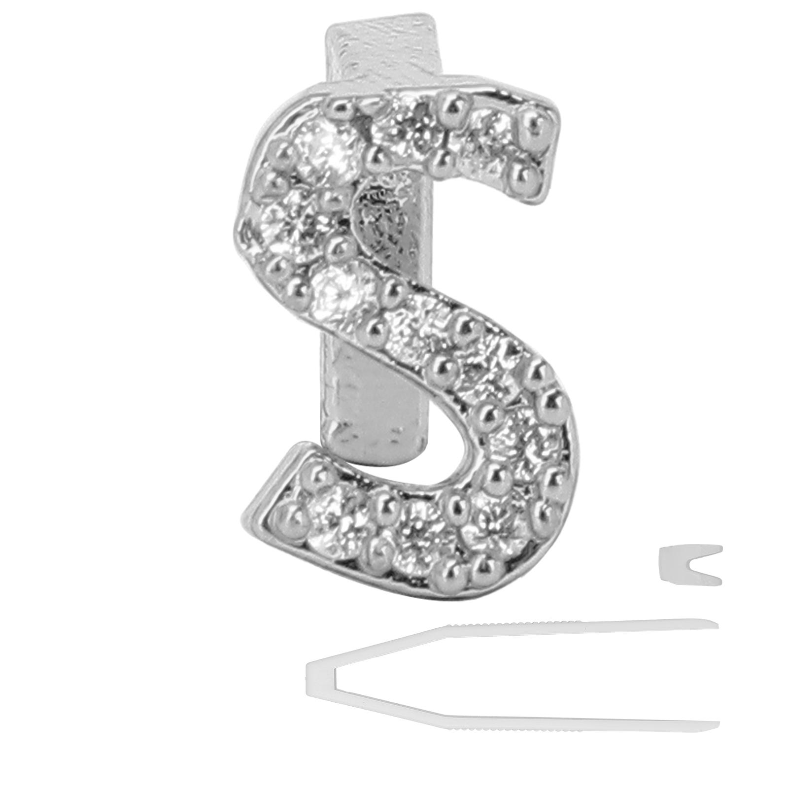 

Хип-хоп зубы отдельные буквы поддельные зубы протезы украшения аксессуары для Хэллоуина Silver S