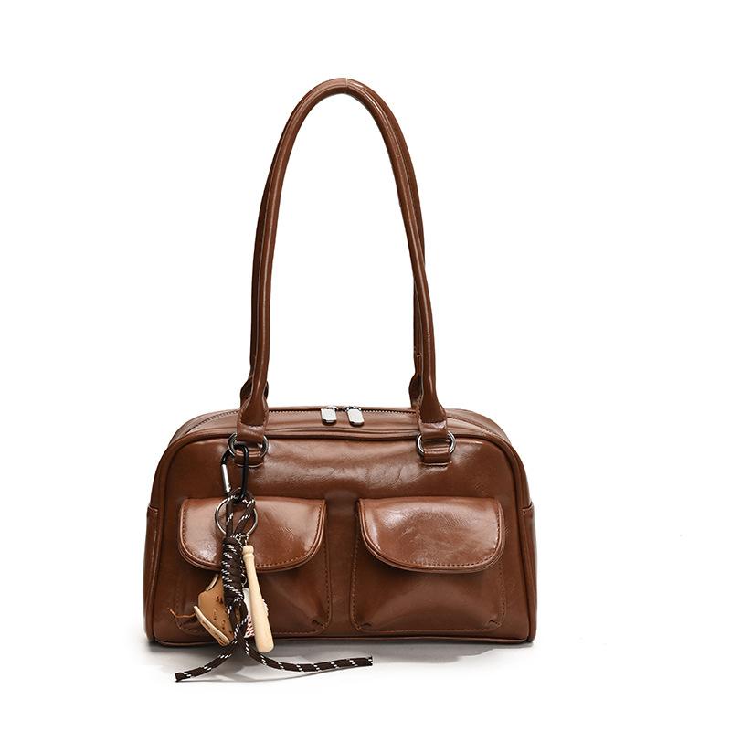 

Маленькая сумка женская новая универсальная дорожная на плечо no pendant коричневый