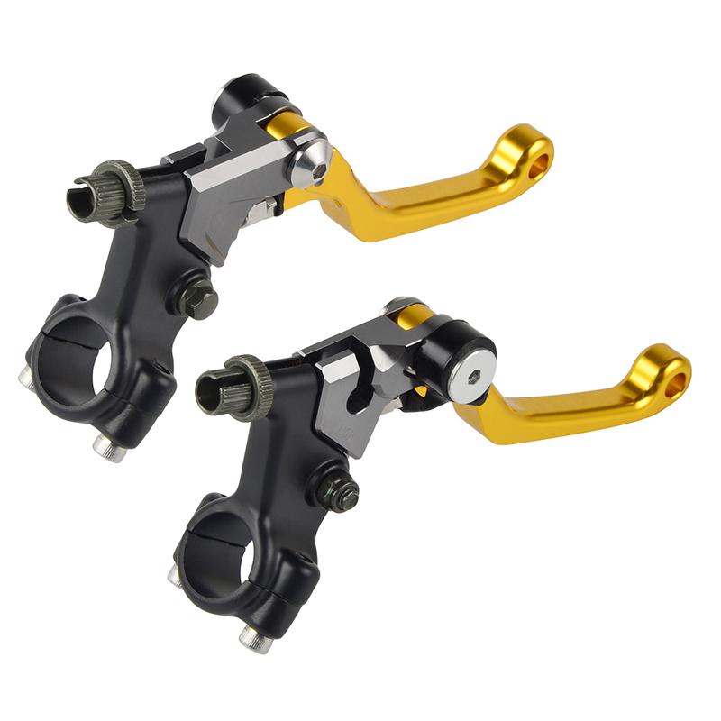 For Suzuki DR RM 125 DR DS PE RM TM TS 50 60 75 80 90 100 175 185 200 250 370 400 465 500 CNC Shorty Drum Brake Clutch Lever Kit
