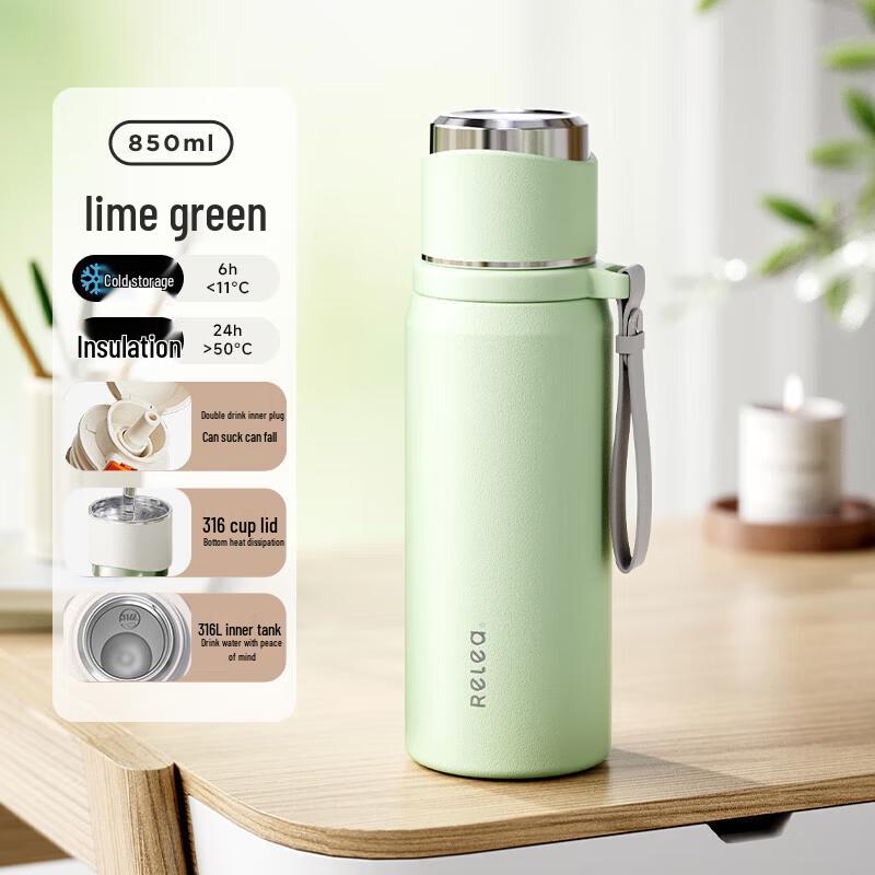 Wushengwu 316L Stainless Steel Insulated Water Bottle