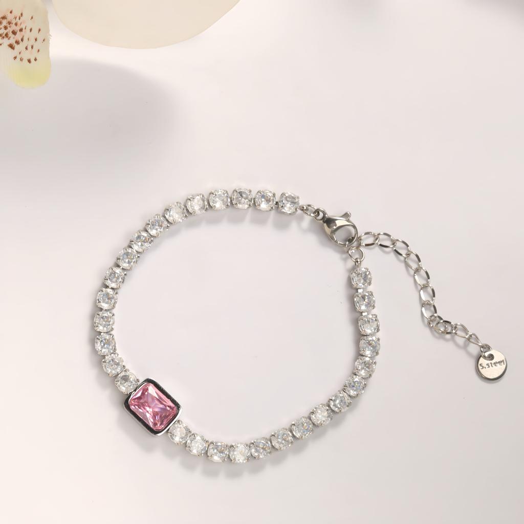 Sense Inlaid Square Full Diamond Bracelet Fashionable Personality Versatile And Does Not Fade