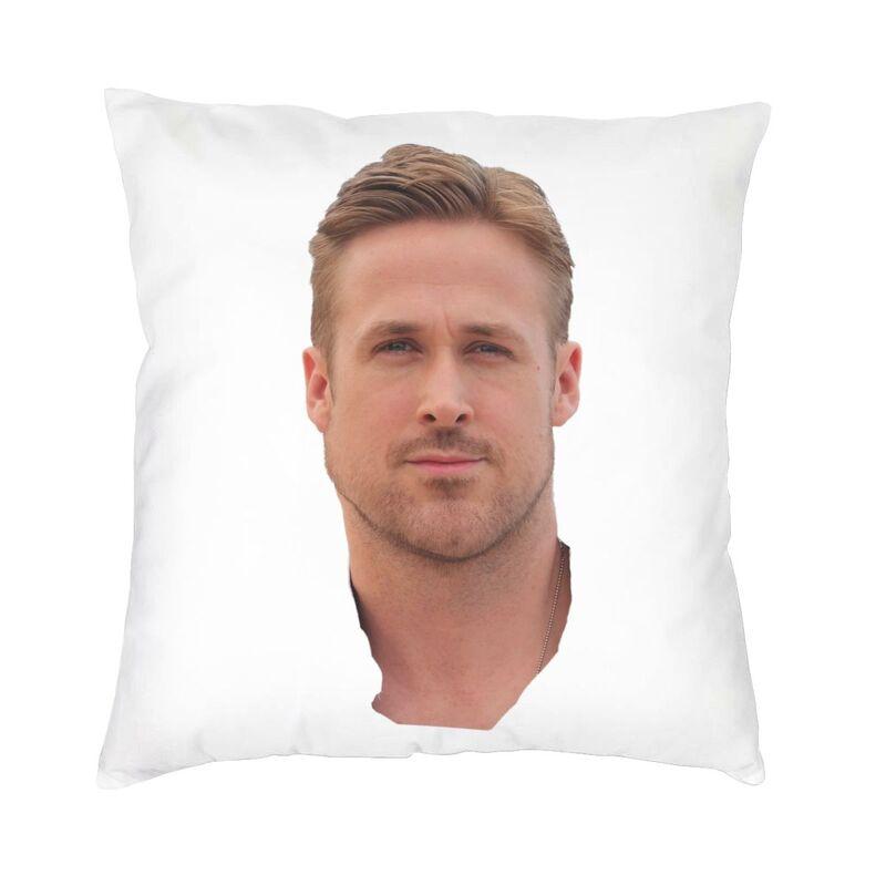 Federa Cuscino Attore Canadese Ryan Gosling 45x45cm Decorazione Casa Stampa 3D Cuscino Decorativo per Auto Due Lati