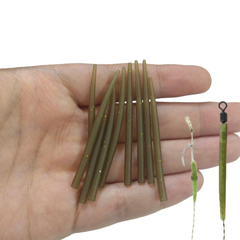 New 50/150Pcs Carp Fishing Rig Anti Sleeves Terminal Carp Fishing Accessor Anti Winding Hook Sleeves Aligner Positioner Tubes