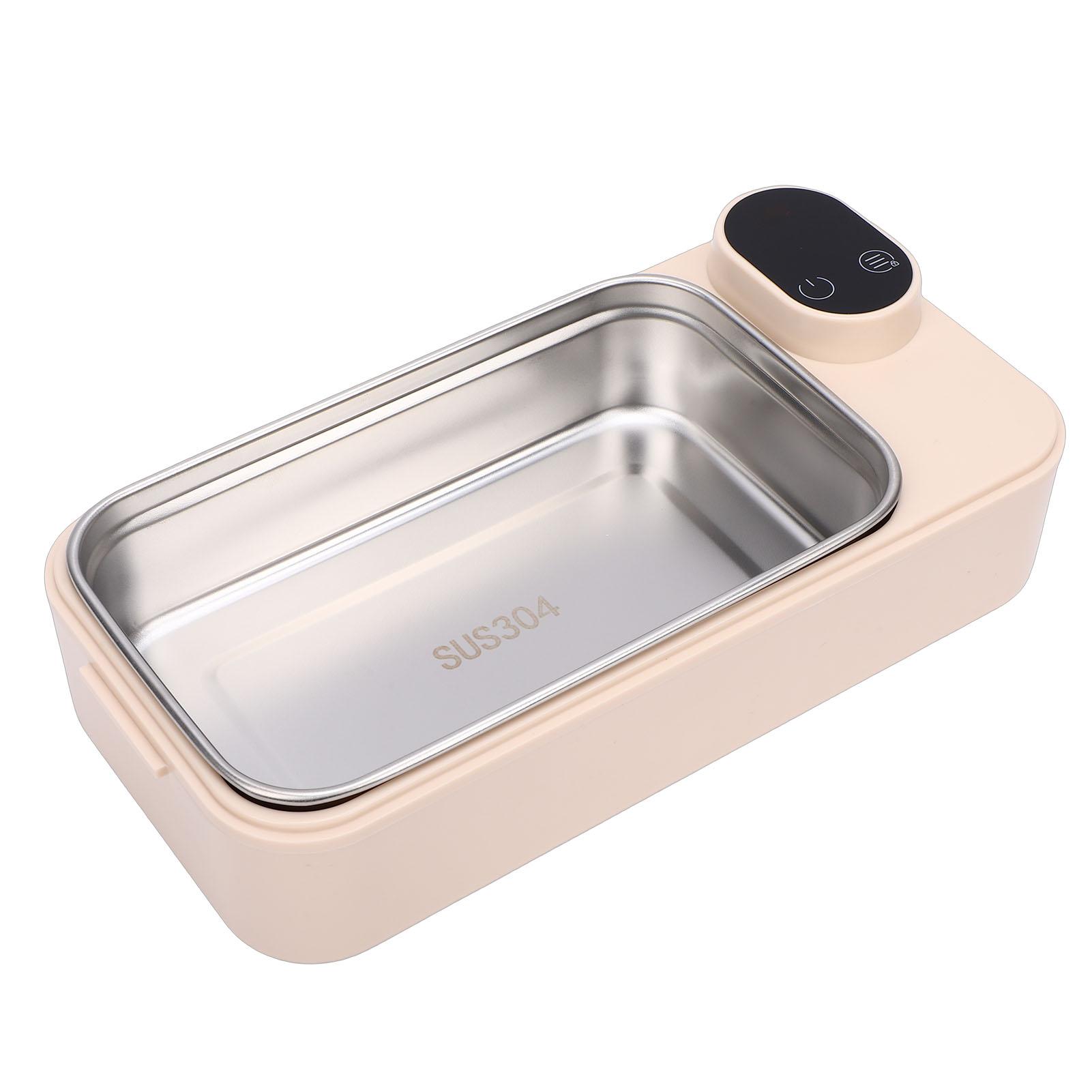 Electric Lunch Box 304 Stainless Steel Digital Display Rechargeable Quick Heated Lunch Box for   Travel