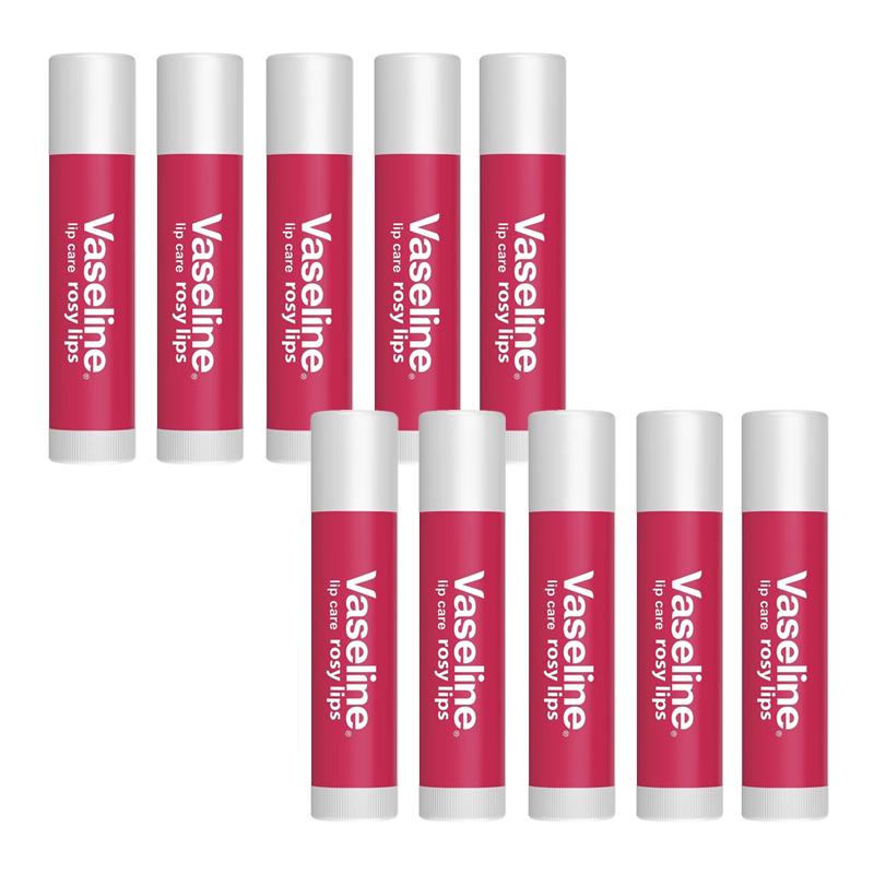 Vaseline Rosebud Lip Balm 10-Pack