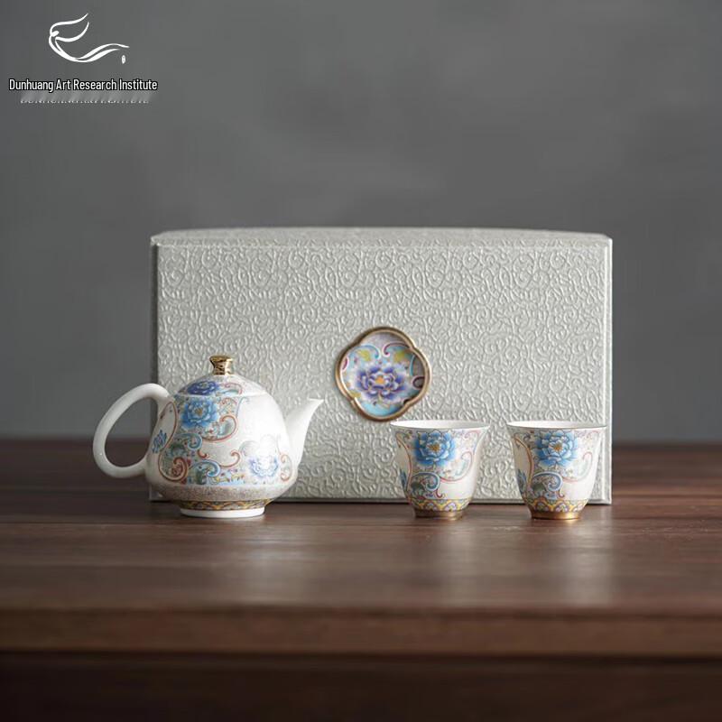 Dunhuang Art Cloisonné Enamel Tea Set