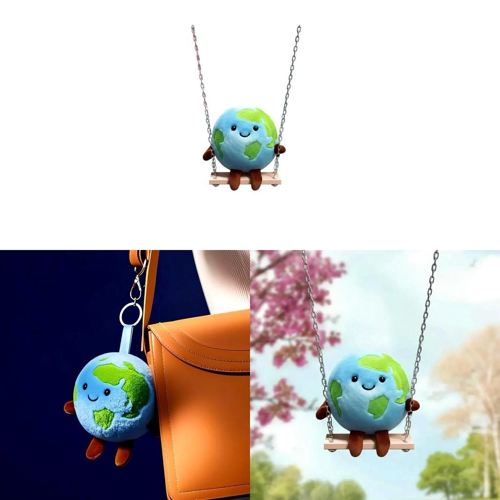 Shape Plush Keychain Pendant Stuffed Doll Backpack Decoration Kids Gift