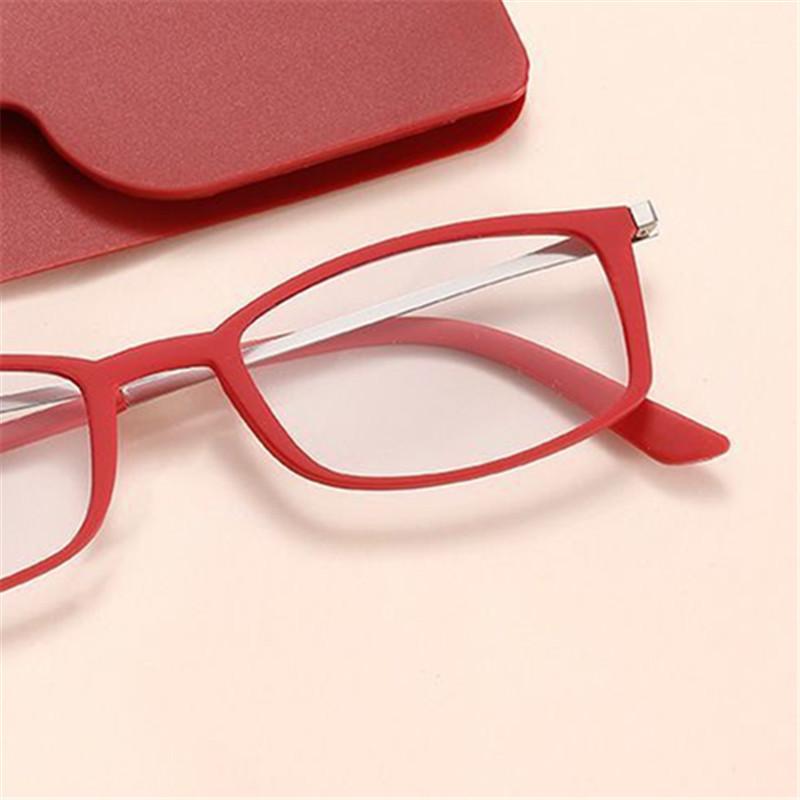 

MEN Reading Glasses High-definition Glasses Mobile Phone Portable Flat Presbyopia Glasses Anti-blue Light Reading Glasses Men +100 красный