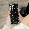 Applicable to Samsung zfold7 bow anti-drop mobile phone case zfold6 glitter polka dot zfold5 bracket protective case