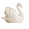 Figura di Anatra in Porcellana Statuetta Animale Ceramica Elegante da Collezione per Case Moderne Accento Ornamentale per Styling Interni Ufficio