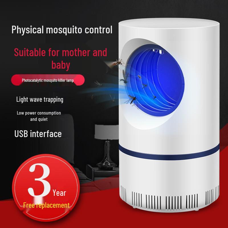 Lampada Uccidi Zanzare LED Blu Fotocatalitico - Dispositivo Repellente & Repellente a Ventosa