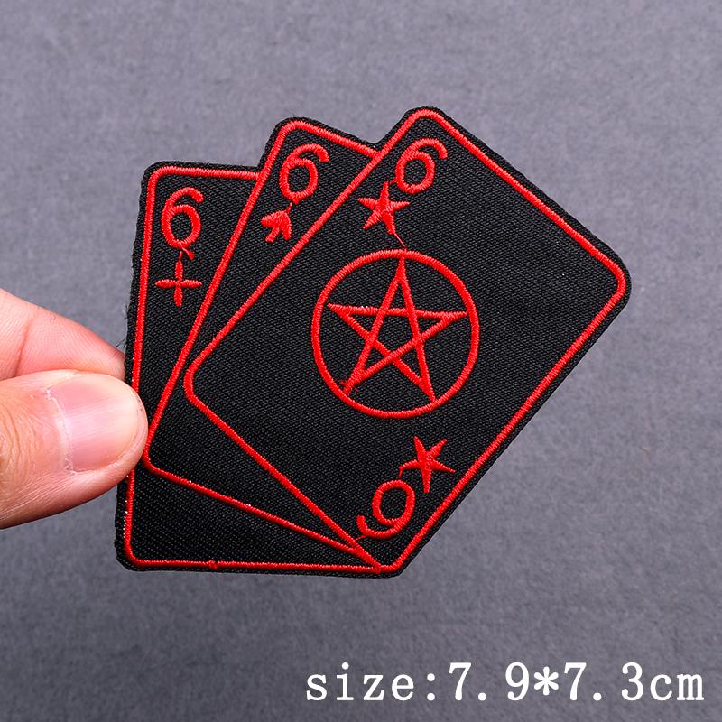Skull Punk Embroidery Patches For Clothing Hip Hop Animal Patch Iron On Patches On Clothes Heart Sexy Patch For Clothes Stickers