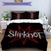 Slipknot 3pcs Bedding Set Duvet Cover Closure Includes 1 Duvet Cover & 2 Pillowcases for All Seasons Bedroom Home Dorm Decor