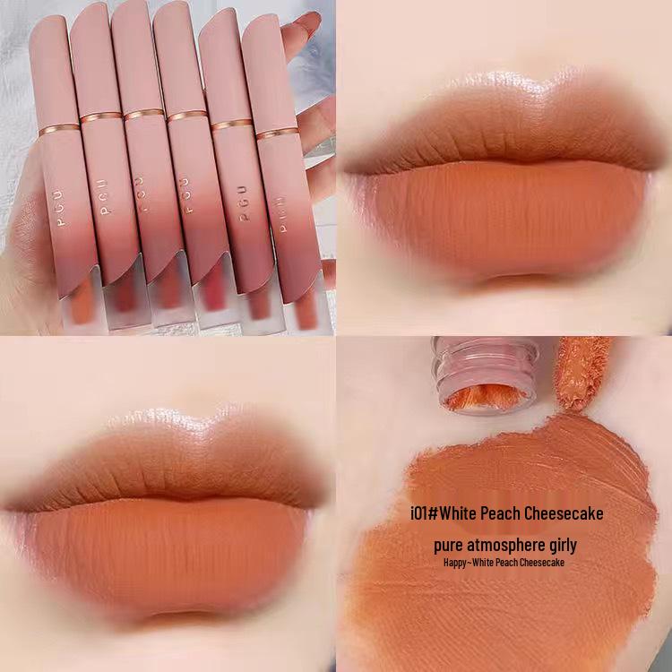 Waterproof Velvet Matte Lip Mud Gloss - Non-Fading, Natural Look for Students and Parties