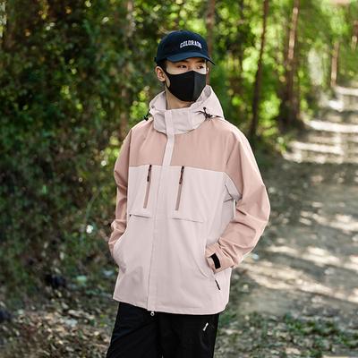 Spring and Autumn Thin Men's Outdoor Mountaineering Jacket Windproof and Waterproof Couple Jacket Women's Jacket Hooded
