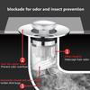 Universal Washbasin Press Type Drainage Filter Washbasin Sink Filter Sewer Kitchen Bathtub Plug Showerplug Bathroom Tool