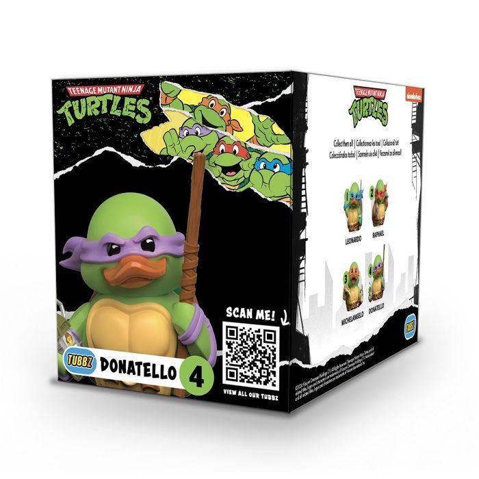 Figurine de canard - tubbz - donatello - caoutchouc vinyle - officiel - teenage mutant ninja turtles