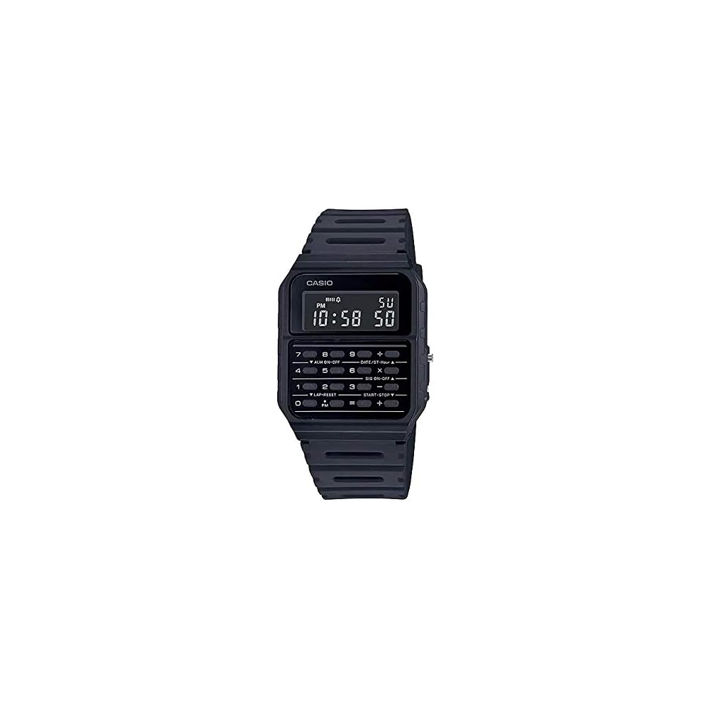 CASIO Standard CA-53WF-1B Watch - Men s, Women s, Kids , Boys , Girls - Cheap Casio Digital Watch with Date, Data Bank Calculator - Black - Internati