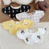 Korean Style Cotton Soft Waterproof Baby Drool Bib, Double-Sided, for 0-2 Years