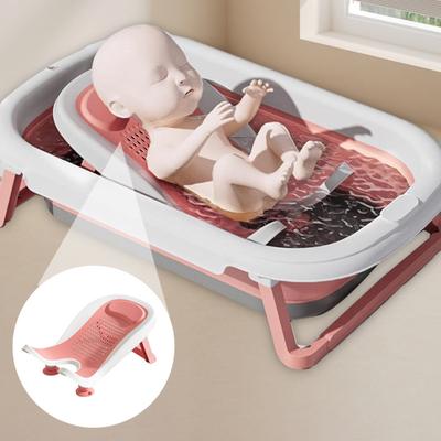 Sedátko do vaničky pro kojence Materiál bez BPA Skládací design Hypoalergenní Podpora do vany pro miminko Kompaktní velikost Stabilní sprchový bazének