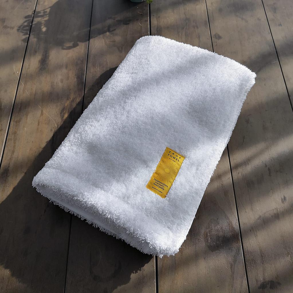 TRUE TOWEL Classic SUGOI Bath Towel, High-quality Imabari Towel (white)
