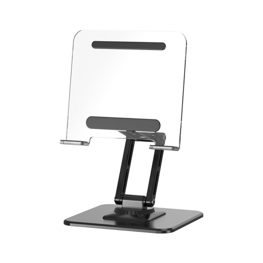 Aryclic Panel Foldable Tablet Stand Transparent Adjustable Tablet Foldable Holder Multi Angle Anti Slip Tablet Phone Bracket чёрный
