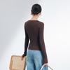 JOY SPEAKER Vintage Crew Neck Slim-Fit Knitted Sweater
