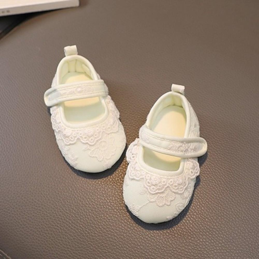 White Color Baby Girl Shoes Lace Brim Toddler Shoes New Princess Shoes for 0-15 Month