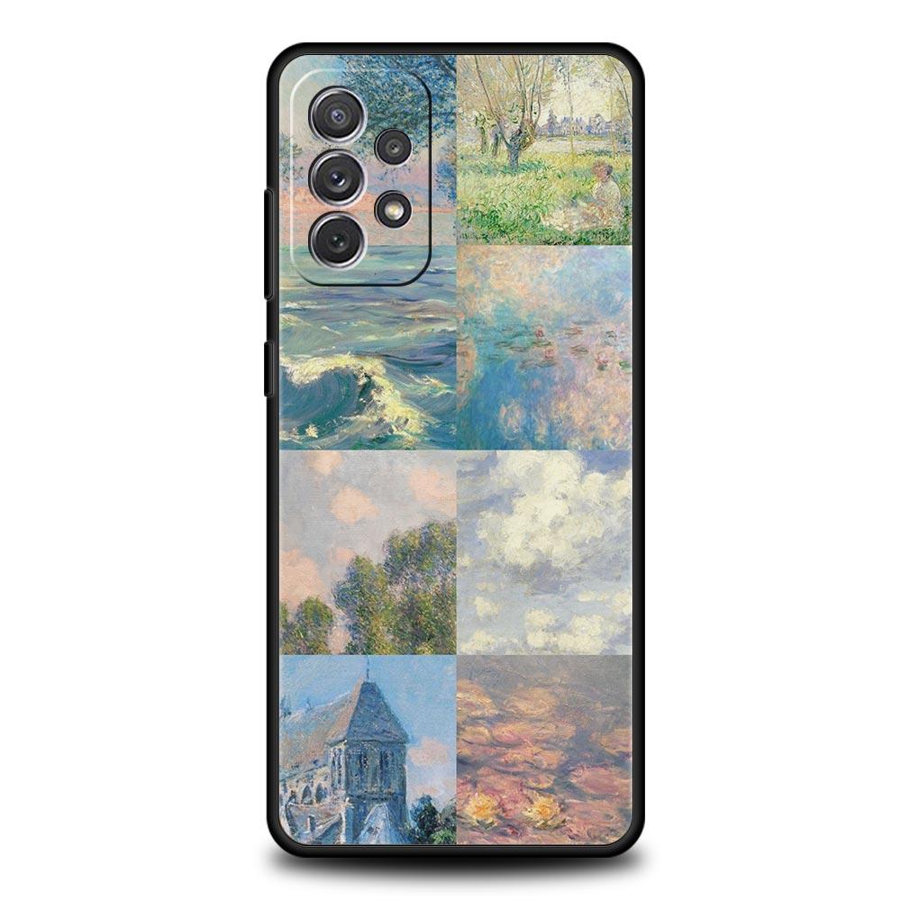 Claude Monet Art Phone Case for Samsung A51 A71 A21S A12 A11 A15 A25 A31 A41 A52 A32 A23 A33 A53 A73 A03S A05S A13 5G A72 Cover