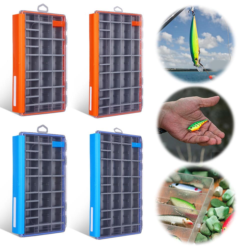 Portable Fishing Gear Accessories Box with Removable Dividers Fish Hook Lure Fake Bait Box Fishing Lure Box Fishing Supplies