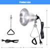 150W Aluminum Reflector Lamp Cover Suitable for Reptile Pet Plant Growth and Workshop Applications Featuring E26 Socket M4YD