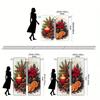 2pcs Christmas Window Curtains - Heavyweight Matte Polyester Blackout Curtains with Red   Green   Golden Holiday Decor - Machine