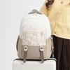 Middle School Student Schoolbag Color Block Women's Large Capacity Waterproof Lightweight Backpack