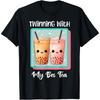 Twinning With My Bestie Spirit Week Twin Day Bes Tea Boba Cotton Men T Shirt