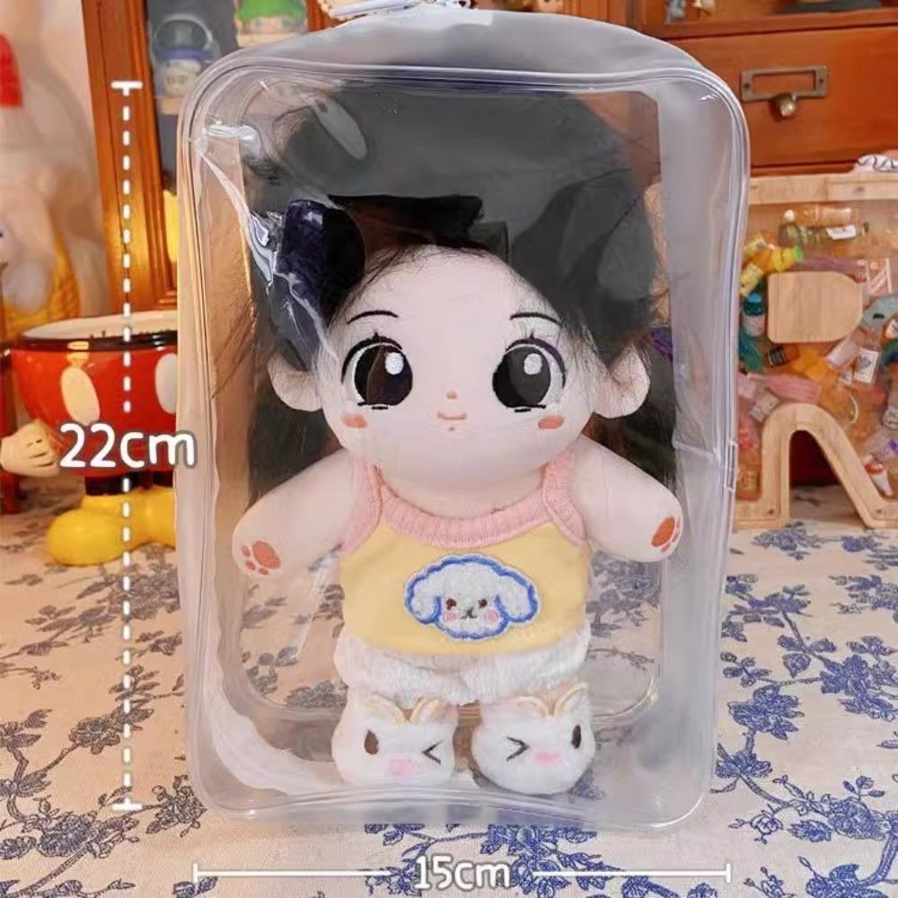 PVC Dustproof Bag Clear Transparent Doll Storage Box Portable Plush Dolls Bag  Outdoor